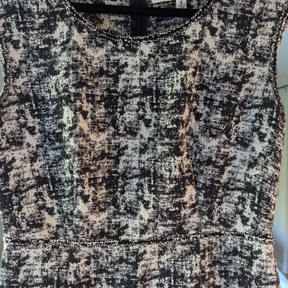 Max Studio Cap Sleeve Tweed Jacquard Sheath Dress - Picture 3 of 5